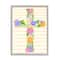 Stupell Industries Floral Cross Religious Symbol Framed Giclee Art